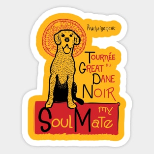 Funny Great Dane Owner Gift Great Dane Art Sticker